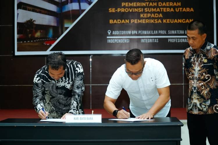 Pemkab Batubara Serahkan LKPD Unaudited 2023 ke BPK