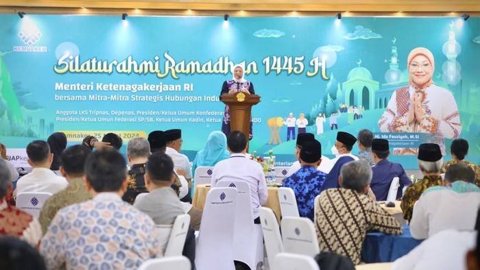 Silaturahmi dengan Stakeholder, Menaker Ingatkan Pentingnya Sinergitas