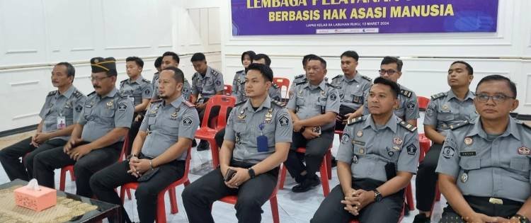 Lapas Labuhan Ruku Ikuti Sosialisasi Penguatan Pemberantasan Pungli dan Gratifikasi