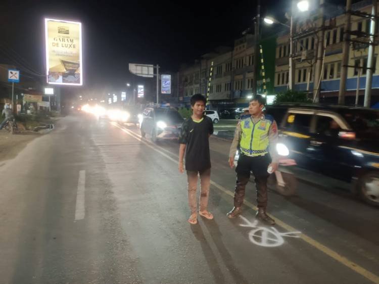 Pengendara Honda CBR  Tabrak 5 Pejalan Kaki di Depan Bioskop Cinepolis Pematangsiantar