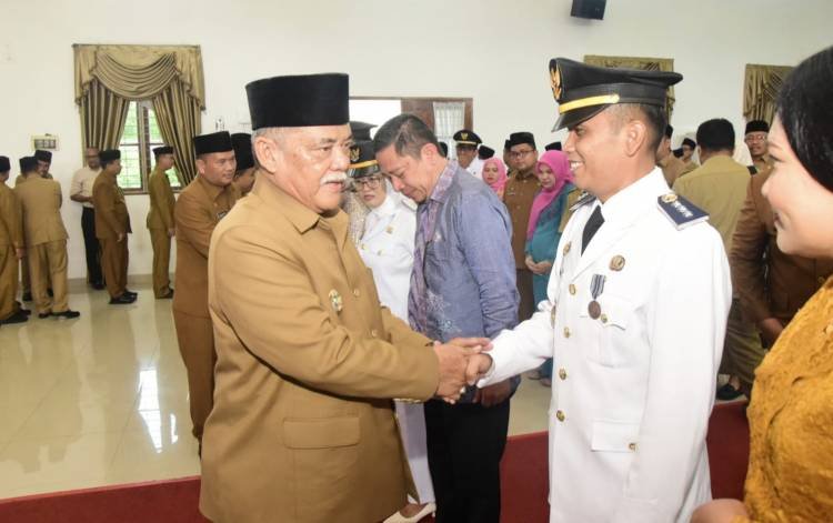 Dapat Izin Mendagri, Hari Terakhir Menjabat Bupati Deliserdang Lantik 89 Pejabat