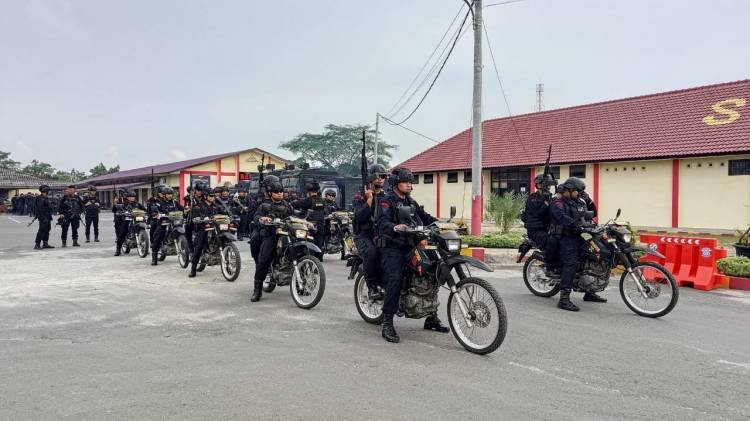 Personel Sat Brimob Polda Sumut Latih Kemampuan Anti Anarkis