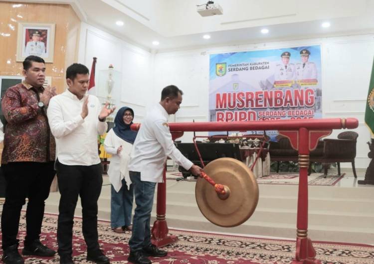 Bupati Sergai Buka Musrenbang RPJPD Tahun 2025-2045