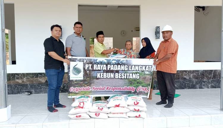 Sambut Idul Fitri, PT Rapala Salurkan CSR ke Masyarakat di Kabupaten Langkat dan Aceh Tamiang