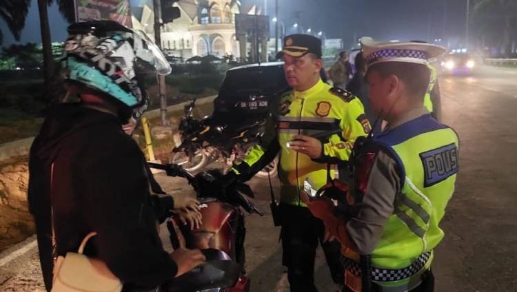 Razia Skala Besar, Polres Sergai Amankan 52 Sepeda Motor Knalpot Brong