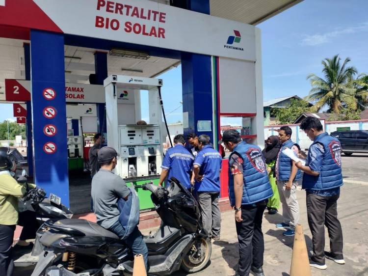 Polres Tapteng Antisipasi Kecurangan Pengisian BBM di Dua SPBU