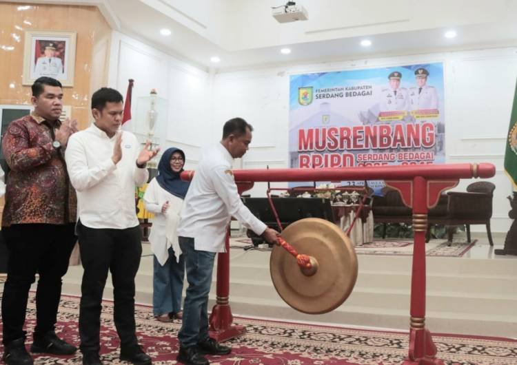 Buka Musrenbang RPJPD Tahun 2025-2045, Bupati Sergai Sampaikan Beberapa Hasil Evaluasi