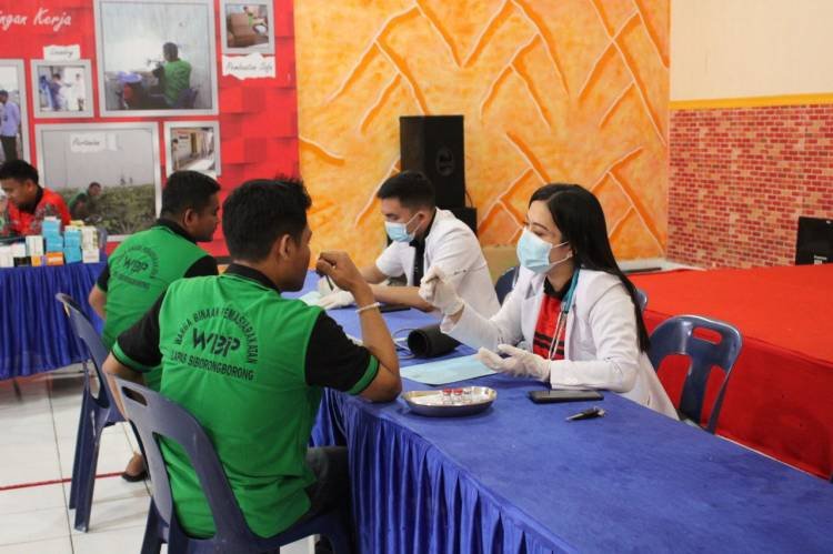 Tim Medis Lapas Siborongborong Periksa Kesehatan Pegawai dan WBP