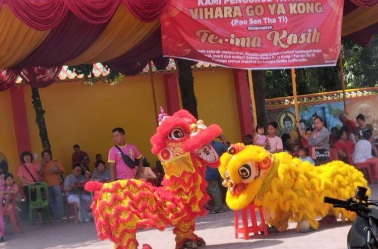 Peringati Hari Jadi ke 123 Tahun, Vihara Go Ya Kong Gelar Kesenian Tradisional dan Bakti Sosial