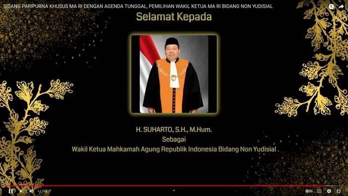 Hakim Agung Suharto Terpilih Jadi Wakil Ketua MA Bidang Non-yudisial