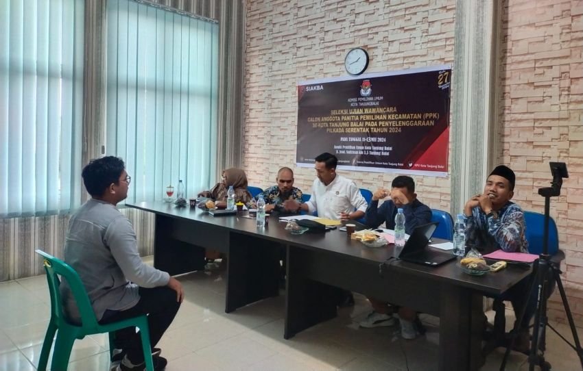 KPU Tanjungbalai Gelar Wawancara Calon Anggota PPK