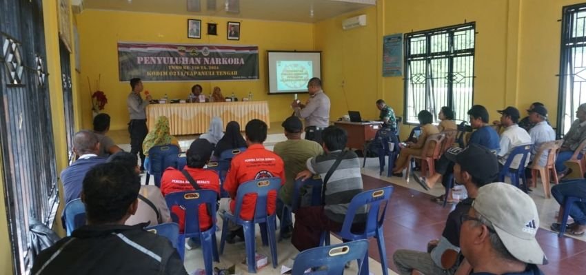 TMMD 120 Kodim 0211/TT, Satgas Beri Penyuluhan Hukum dan Bahaya Narkoba