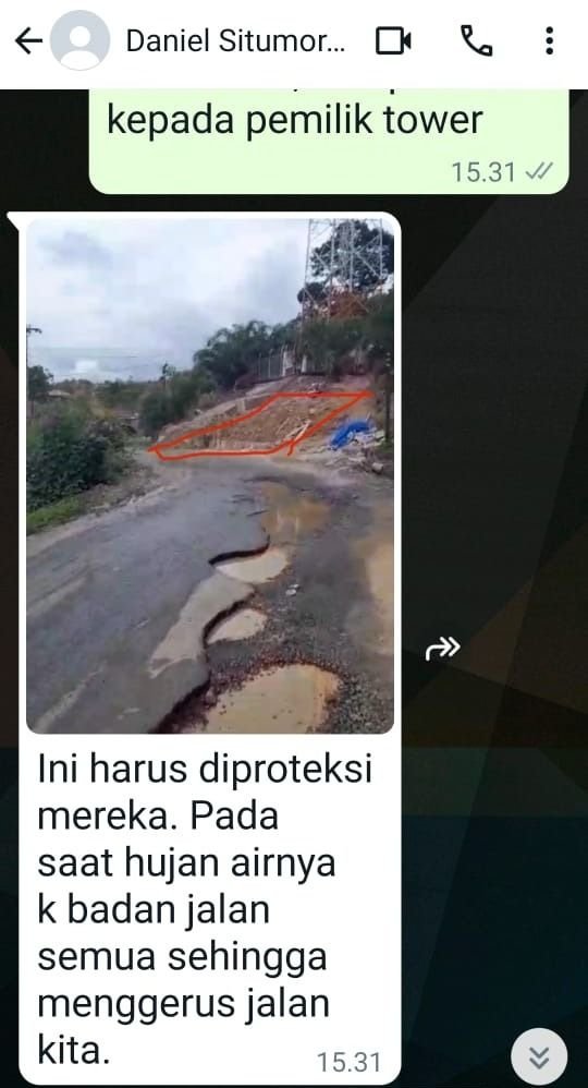 PPK BBPJN Sumut Akui Tanah Proyek Gerus Badan Jalan