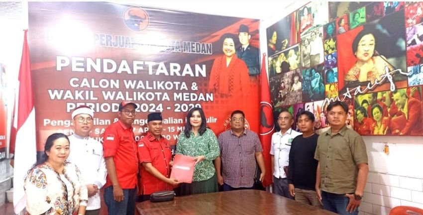 Suryani Paskah Resmi Daftar Balon Wakil Wali Kota Medan ke PDIP dan PKB