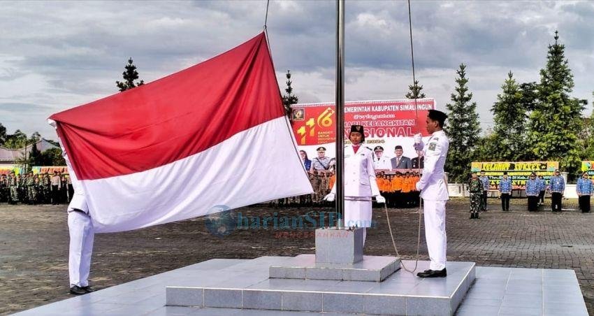 Peringati Harkitnas, Sekda Simalungun Bacakan Pidato Menkominfo