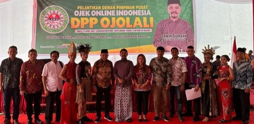 Erwin Siahaan Dikukuhkan Jadi Ketua DPP Ojolali Sumut