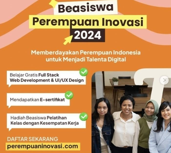 Program Perempuan Inovasi 2024 Latih Perempuan Belajar Ngoding Gratis