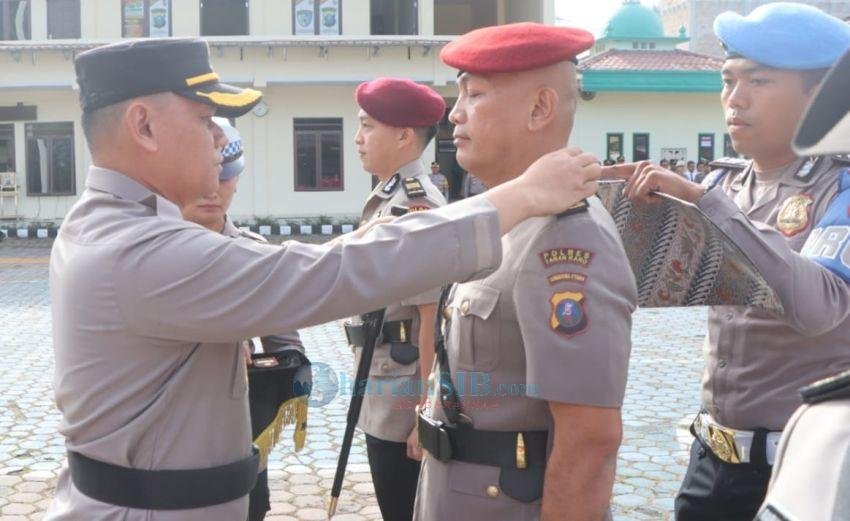 Kapolres Karo Pimpin Sertijab Kasat Reskrim dan Kasat Lantas