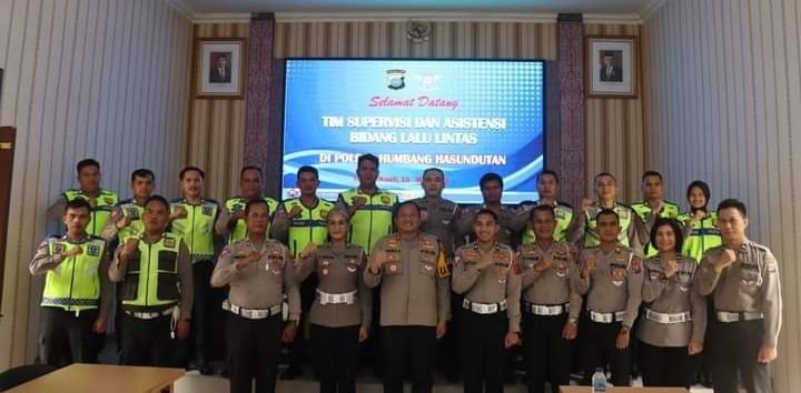 Supervisi Direktorat Bidang Lalulintas Polda Kunker ke Polres Humbahas