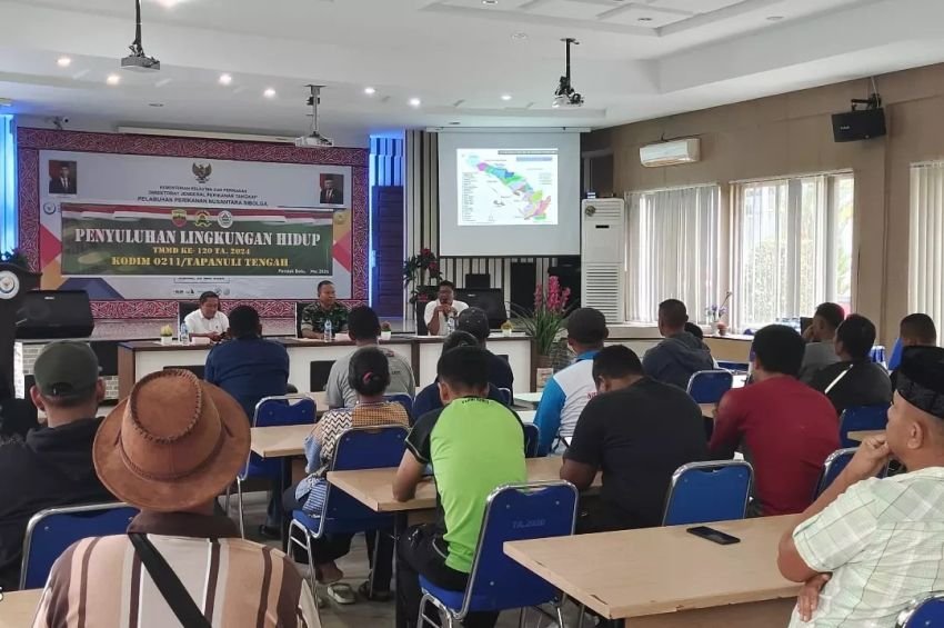 Satgas TMMD 120 Kodim 0211/TT Penyuluhan Kelautan, Perikanan dan Lingkungan Hidup