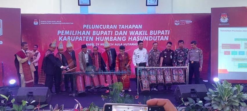 KPU Luncurkan Tahapan Pemilihan Bupati dan Wakil Bupati Humbahas