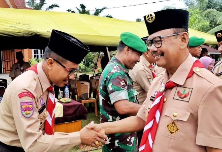 Wabup Simalungun Hadiri Pembinaan Pramuka SWK Kodim 0207/SML 2024