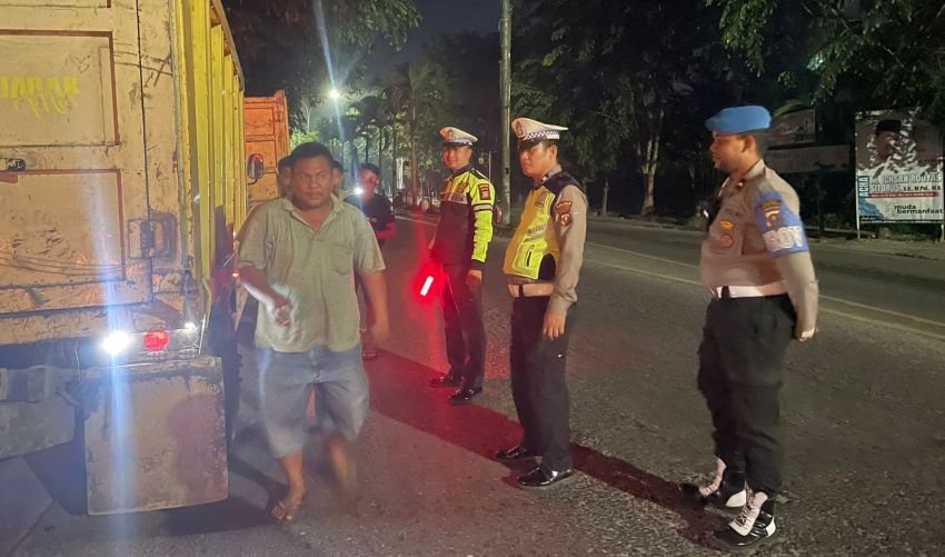 AKP AD Panjaitan Pimpin Patroli KRYD di Tanjungbalai Hingga Dini Hari