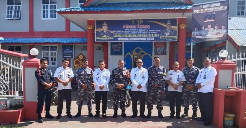 Kalapas Barus Terima Kunjungan Komandan Pos TNI AL Barus