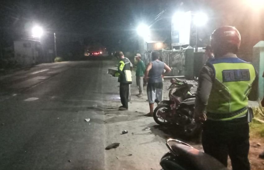 2 Sepeda Motor Tabrakan di Sergai, Pengendara dan Penumpang Luka-luka