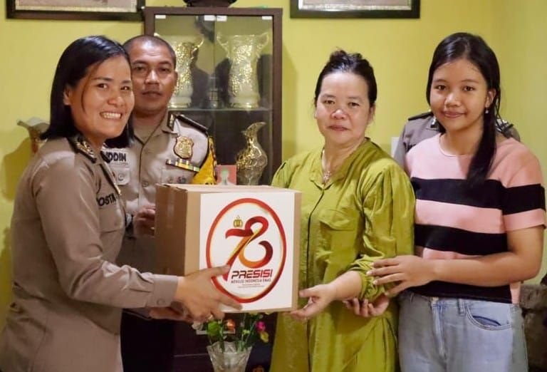 Jelang HUT ke 78 Bhayangkara, Polres Belawan Anjangsana ke Warakawuri Polri