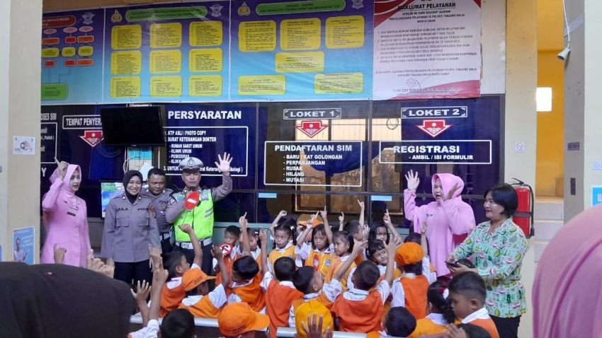 Satlantas Polres Tanjungbalai Edukasi TK Bhayangkari