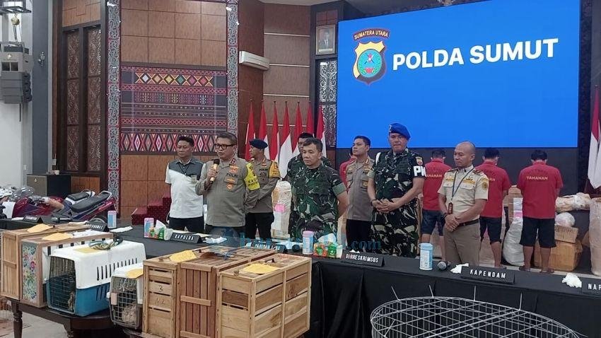 Polda Sumut dan Kodam I/ BB Bongkar Sindikat Penyeludupan Barang dari Thailand