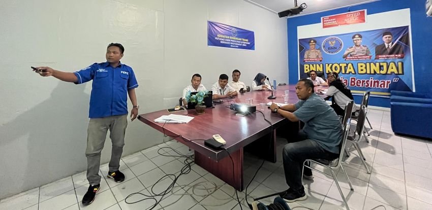 Dukung Program P4GN, Wartawan SIB Jadi Narasumber di Kegiatan BNNK Binjai