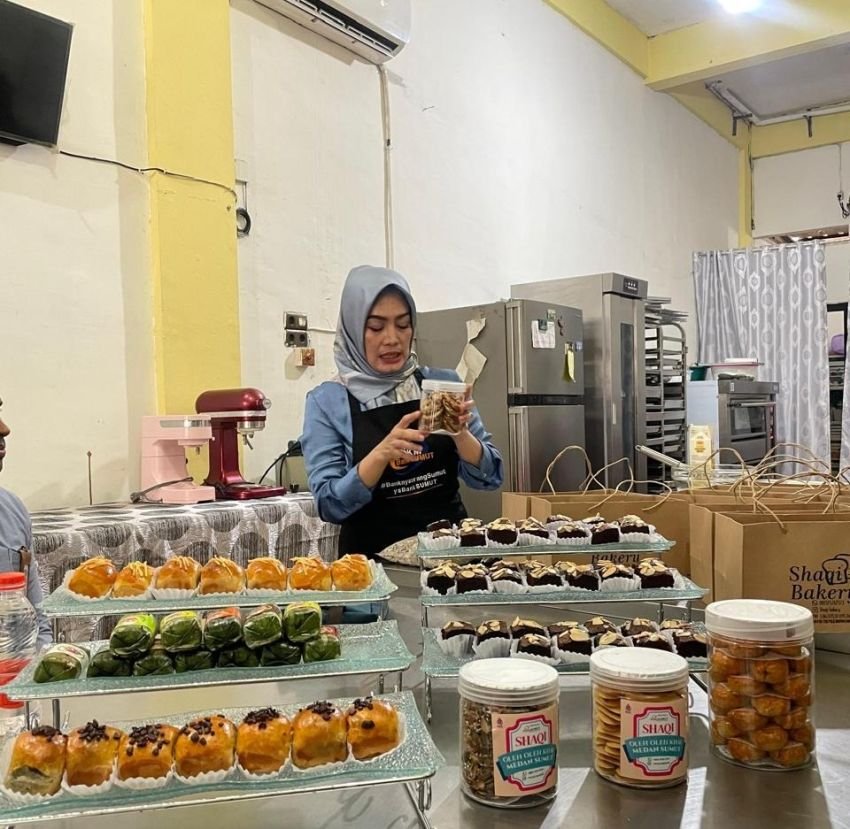 Dukungan KUR Bank Sumut, Shaqi Bakery Perkaya Variasi Produknya
