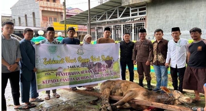 Kejari Gunungsitoli Berikan Hewan Kurban ke Masjid Jami Ilir
