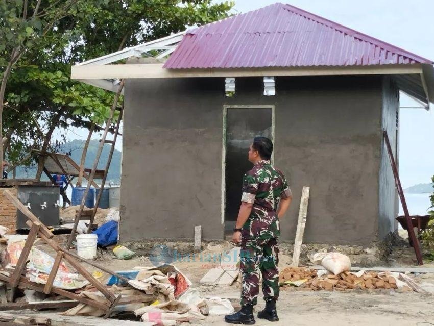 Tinjau Pembangunan Musala, Dansatgas TMMD, Letkol Inf Jon Patar Banjarnahor: Hasilnya Luar Biasa!