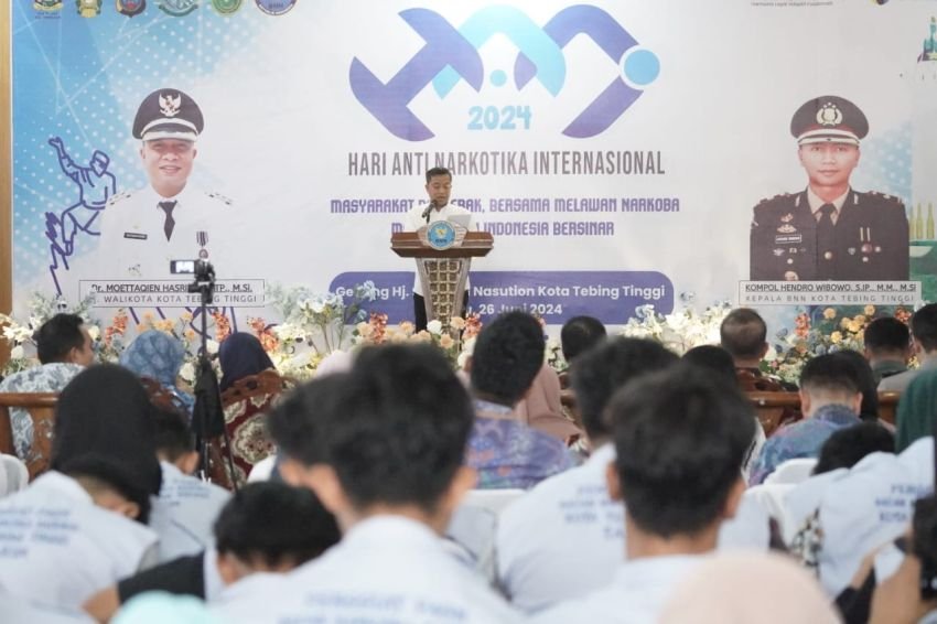 Peringatan HANI, Pj Wali Kota Tebingtinggi Ajak Masyarakat Bersatu Berantas Narkoba
