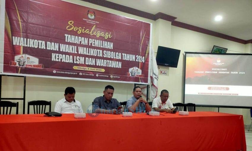 KPU Sibolga Sosialisasikan Tahapan Pilkada 2024, Pastikan Tidak Ada Calon dari Jalur Perseorangan