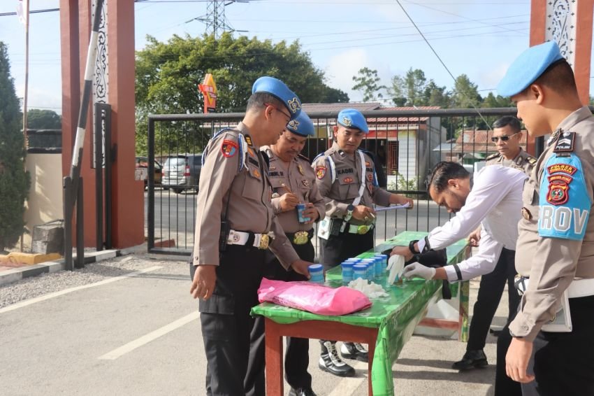 Propam Polda Sumut Operasi Gaktibplin di Polres Humbahas