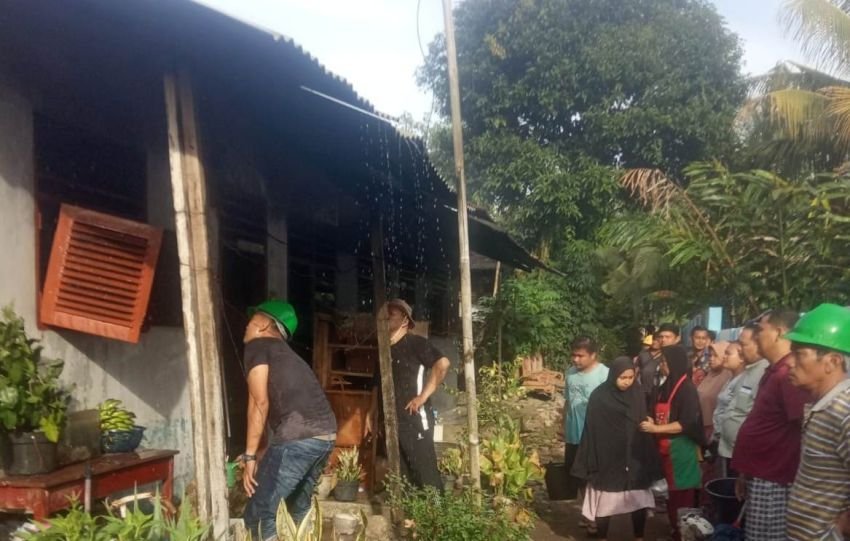 2 Rumah Warga Terbakar di Bangunpurba, Deliserdang