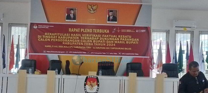 Hasil Verifikasi Faktual, Dua Bapaslon Bupati dan Wabup Jalur Perseorang TMS