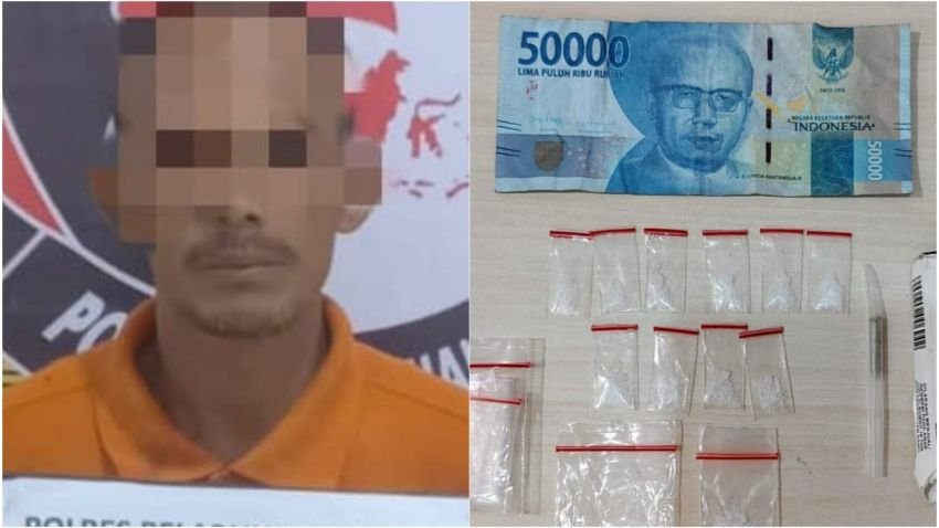 Polres Belawan Tangkap Pengedar Sabu di Kelurahan Tanah Enam Ratus
