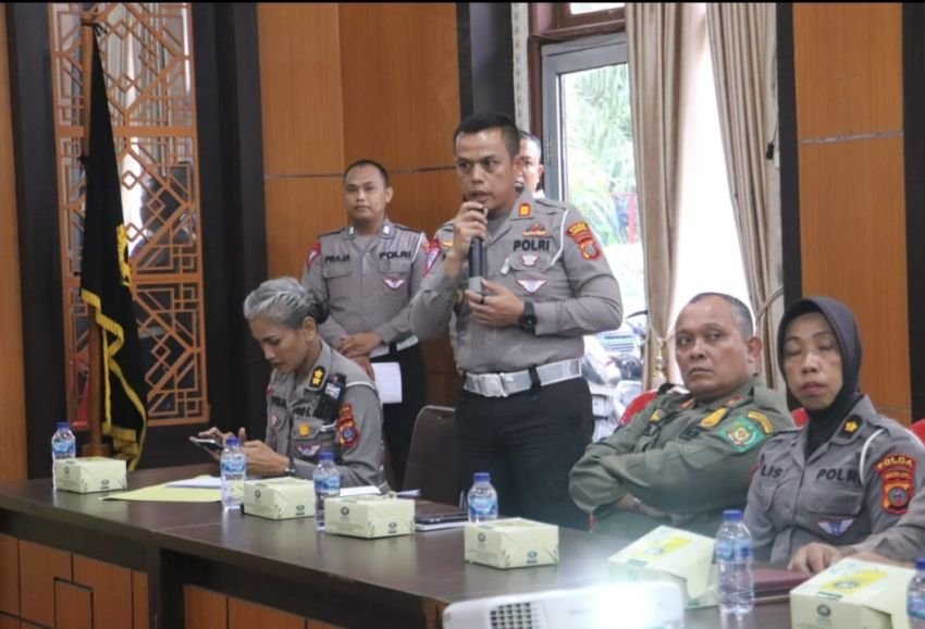 Polres Langkat Ikuti Penilaian Revitalisasi Kawasan Tertib Lalu Lintas