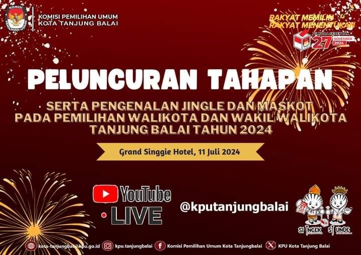 KPU Launching Jinggle dan Maskot Pilkada Tanjungbalai