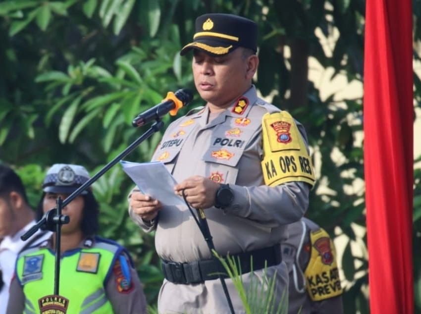 Kapolres Sergai Pimpin Apel Gelar Pasukan Ops Patuh Toba 2024