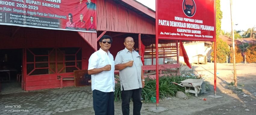 Mantan Wakil Bupati Samosir Juang Sinaga Mundur Dari PDIP Samosir