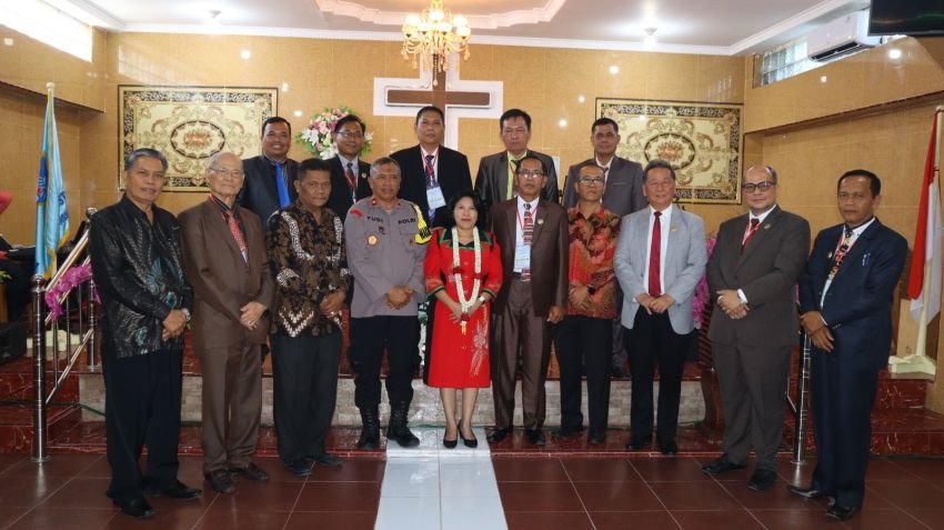 Wakapolres Pematangsiantar Hadiri Rapat Sinode Kerja ke-46 Gereja Pentakosta