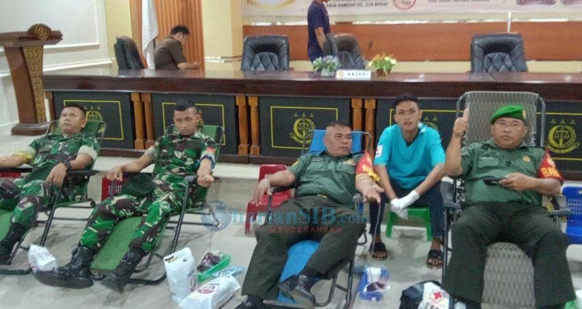 Sambut Hari Bhakti Adhyaksa ke -64, Kejari Binjai Gelar Donor Darah