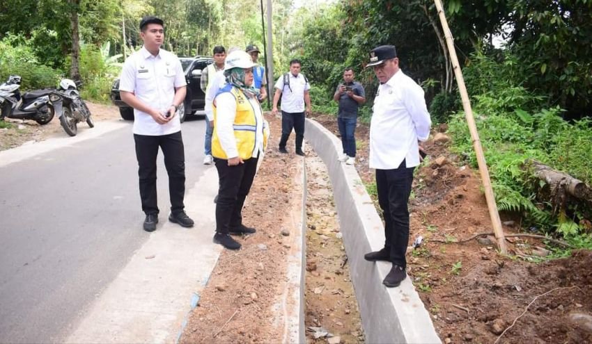 Bupati Madina Tinjau Pembangunan Jalan Aek Godang - Huta Bargot dan Maga - Tano Bato