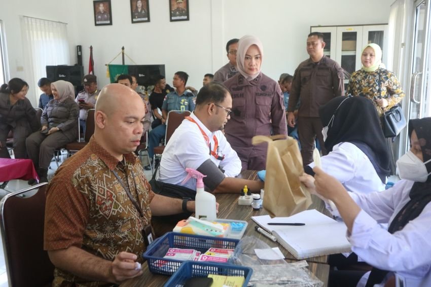 Sambut Hari Bakti Adhyaksa Ke-64, Kejari Tanjungbalai Gelar Donor Darah